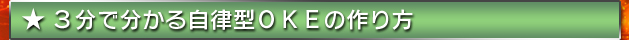 ★３分で分かる自律型ＯＫＥの作り方