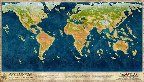 新品・未開封　bolt from the blue　World Maps スクリーンショット / Neo ATLAS 1469 - 未知の世界を航海し、『信じる